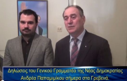 Γρεβενά: Δηλώσεις του Γ.Γ. της Νέας Δημοκρατίας Ανδρέα Παπαμιμίκου (video)