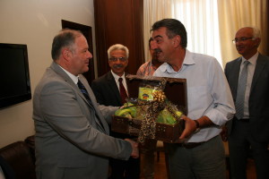 Επίσκεψη του Γ.Γ. Δημόσιας Τάξης και του Αρχηγού της Ελληνικής Αστυνομίας στον Δήμαρχο Γρεβενών