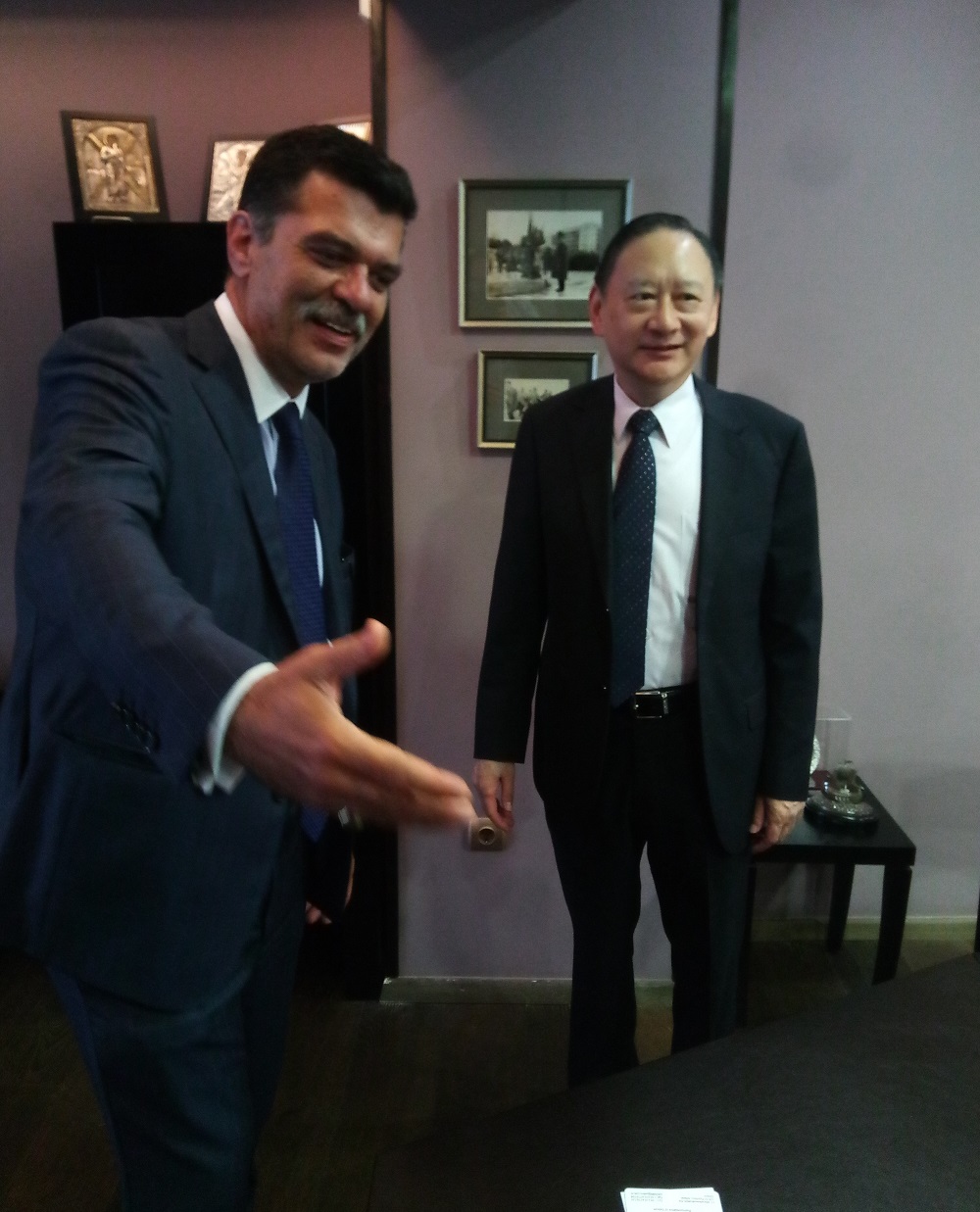 Συνάντηση του βουλευτή Γρεβενών, Ανδρέα Πάτση, με τον εκπρόσωπο της Αντιπροσωπείας της Ταϊπέι στην Ελλάδα, κ. Sherman S. Kuo.