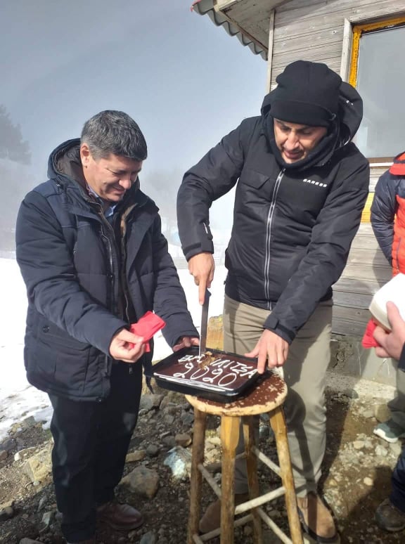 Αγιασμός και κοπή Βασιλόπιτας πραγματοποιήθηκε στο Εθνικό Χιονοδρομικό Κέντρο Βασιλίτσας