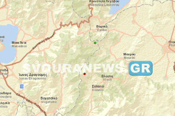 Δύο σεισμικές δονήσεις στην Καστοριά