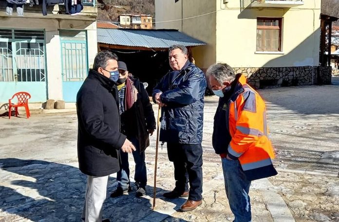 Επίσκεψη Βουλευτή Ζήση Τζηκαλάγια στα σεισμόπληκτα Κορέστεια