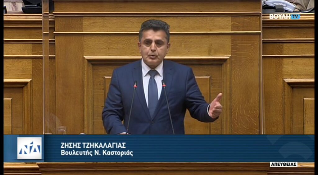 Ζήσης Τζηκαλάγιας στη Βουλή: Για τον ΣΥΡΙΖΑ <αυτοσκοπός> δεν είναι όχι μόνον η άμυνα αλλά ούτε και το κοινωνικό κράτος