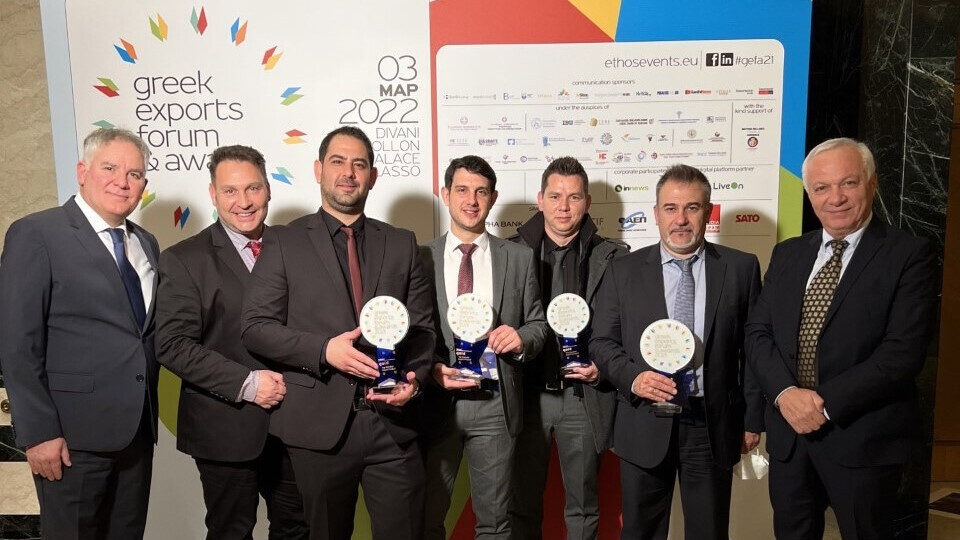 ​Τέσσερα χρυσά βραβεία για τον Όμιλο Isomat στα Greek Exports Forum και Awards 2021