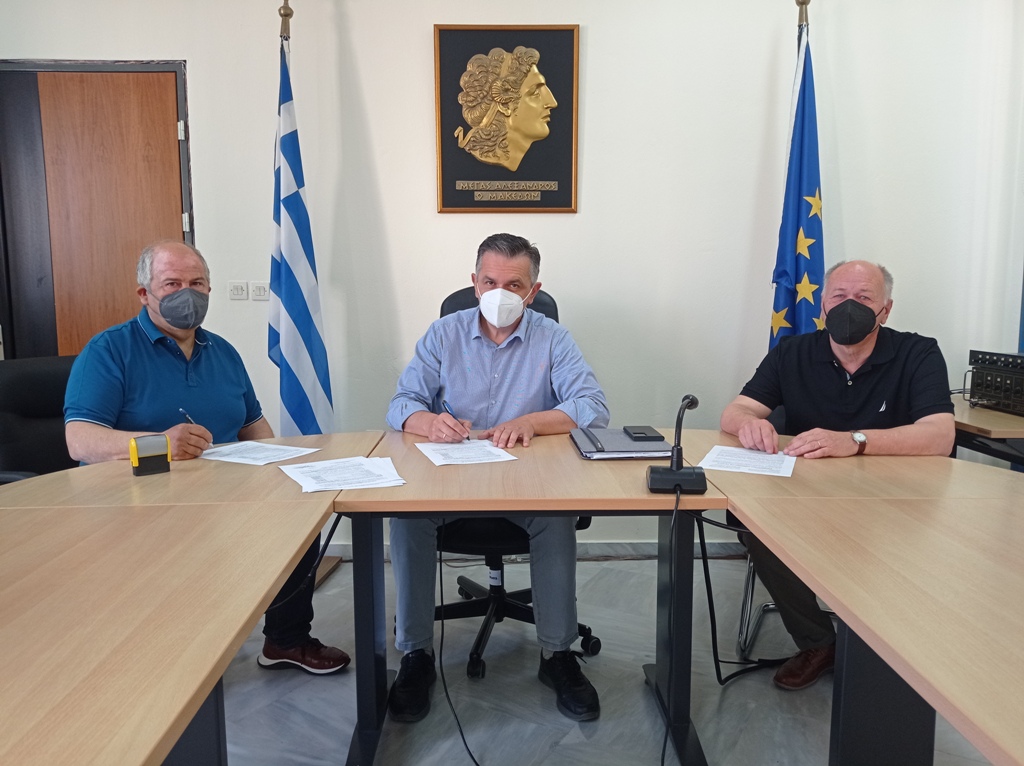 Υπογραφή σύμβασης εκτέλεσης  του έργου Υδροηλεκτρικός σταθμός ισχύος 0.33MW στη θέση Φράγμα Σισανίου της ΔΕ Ασκίου του Δήμου  Βοΐου της Π.Ε. Κοζάνης