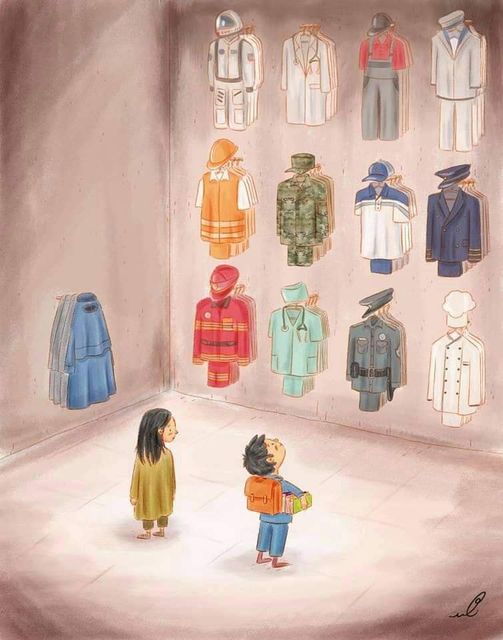 Οι Επιλογές των Παιδιών στο Θεοκρατικό Ιράν..Σκίτσο της Ιρανής Σκιτσογράφου Naxid Zamani  * Του Ευθύμη Πολύζου