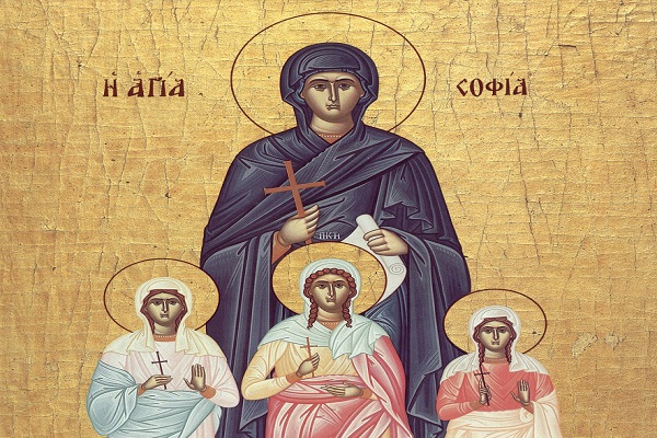17 Σεπτεμβρίου – Αγία Σοφία και οι τρεις θυγατέρες της