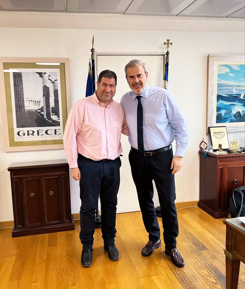 Συνάντηση του Θανάση Σταυρόπουλου με τον Γενικό Γραμματέα του Ελληνικού Οργανισμού Τουρισμού