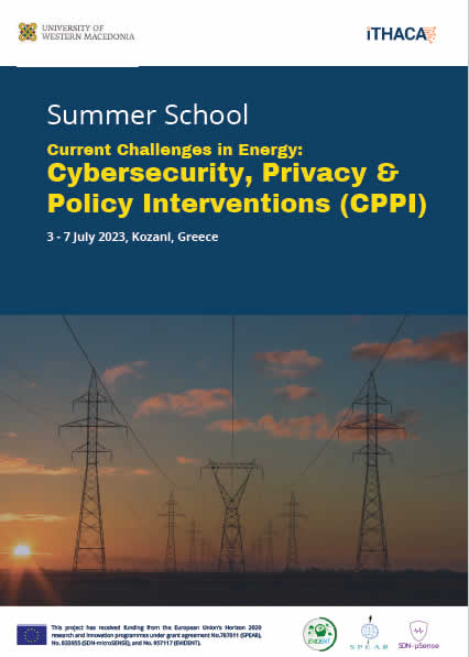 Εργαστήριο ITHACA Πανεπιστημίου Δυτικής Μακεδονίας: Θερινό Σχολείο “Cyber security, Privacy and Policy Interventions (CPPI) in Energy Sector”