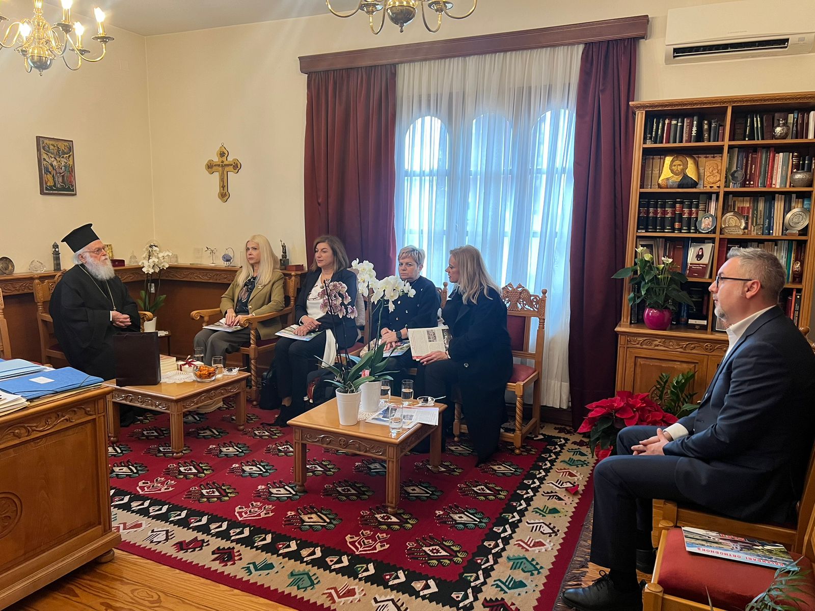 Πανεπιστήμιο Δυτικής Μακεδονίας: Συνάντηση αντιπροσωπείας του ΠΔΜ με τη Πρέσβη της Ελλάδας στα Τίρανα και τον Αρχιεπίσκοπο Τιράνων, Δυρραχίου και πάσης Αλβανίας, Αναστάσιο