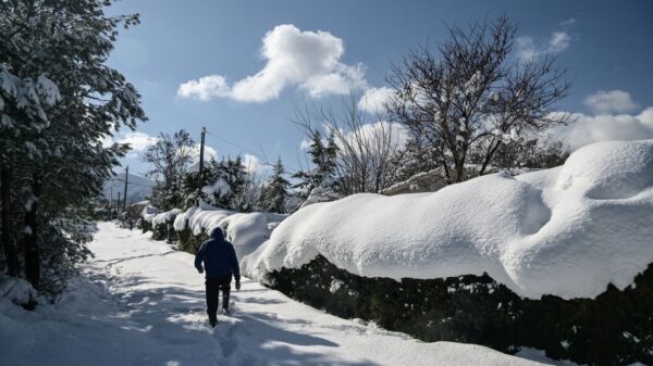 «Τσουχτερό» κρύο και κάτασπρο τοπίο στη Δυτική Μακεδονία