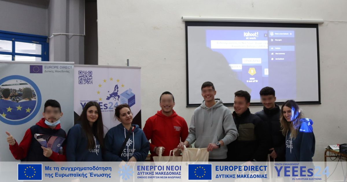 Ο ΟΕΝΕΦ στο 1ο ΕΠΑΛ Γρεβενών για τη συμμετοχή των νέων στις Ευρωεκλογές (YEEEs24)