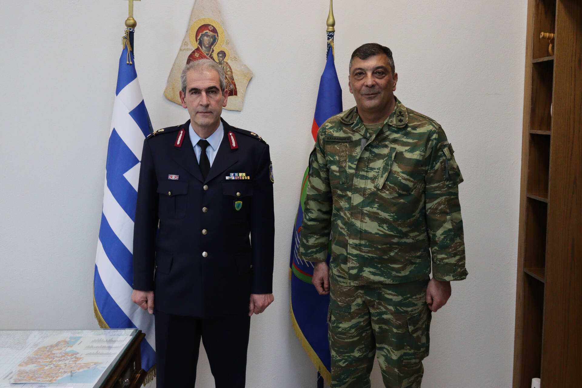 Εθιμοτυπική επίσκεψη πραγματοποίησε στο Διοικητή της 9ης Μηχανοποιημένης Ταξιαρχίας, ο Γενικός Περιφερειακός Αστυνομικός Διευθυντής Δυτικής Μακεδονίας