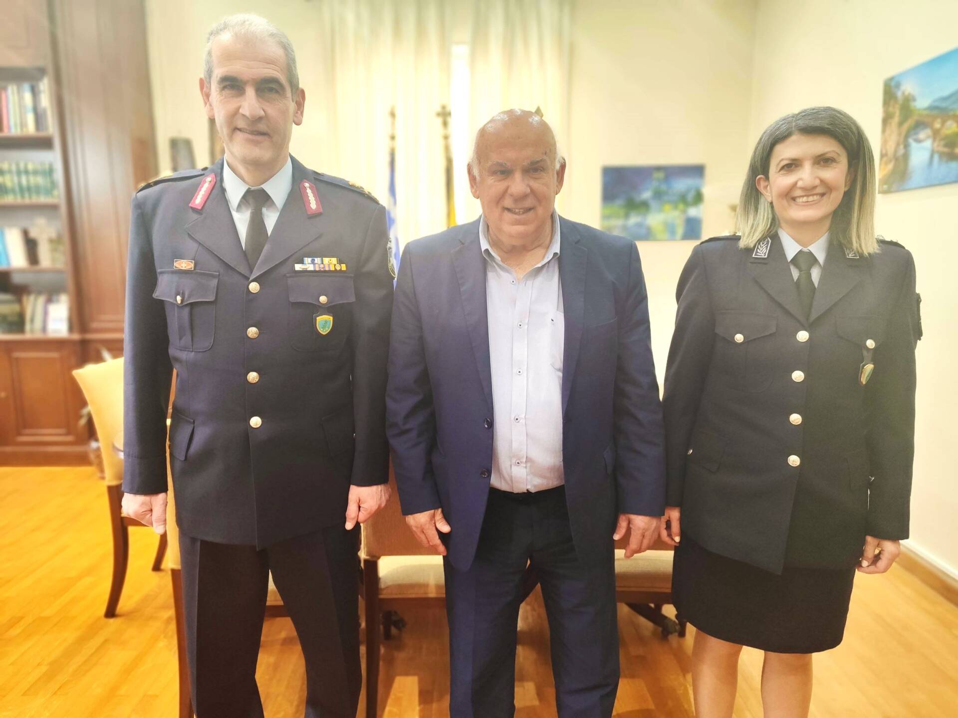 Συνάντηση του Δημάρχου Γρεβενών με τον νέο Γενικό Περιφερειακό Αστυνομικό Διευθυντή Δυτ. Μακεδονίας