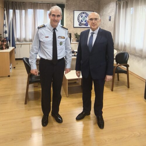 Εθιμοτυπική επίσκεψη του Βουλευτή Κοζάνης κ. Παπαδόπουλου στον Γενικό Περιφερειακό Αστυνομικό Διευθυντή Δυτικής Μακεδονίας