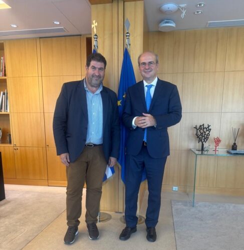 Συνάντηση του Βουλευτή Π.Ε. Γρεβενών Θανάση Σταυρόπουλου με τον Αντιπρόεδρο της Κυβέρνησης Κωστή Χατζηδάκη