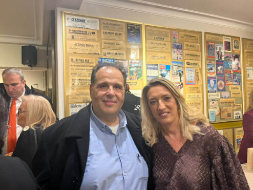 Στην κοπή της βασιλόπιτας της ΕΔΙΠΤ ο ταμίας της Ε.Ι.Ε.Τ. Άγγελος Βασίλαινας