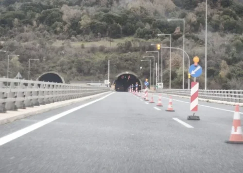 Εγνατία Οδός: Προσωρινά μέτρα ασφάλειας στις σήραγγες – Κυκλοφορία με μία λωρίδα