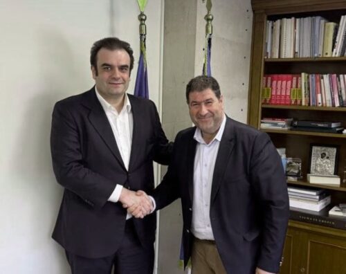 Συνάντηση του Βουλευτή Π.Ε. Γρεβενών με τον Πρόεδρο του Eurogroup και Υπουργό Εθνικής Οικονομίας και Οικονομικών, Κυριάκο Πιερρακάκη