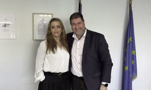 Συνάντηση του Βουλευτή Γρεβενών Αθανάσιου Σταυρόπουλου με τη Γενική Γραμματέα του Υπουργείου Εθνικής Οικονομίας και Οικονομικών, Αικατερίνη Οικονόμου